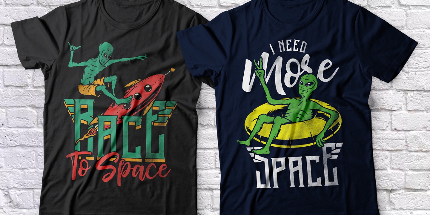 Space Vacation Outline Font preview